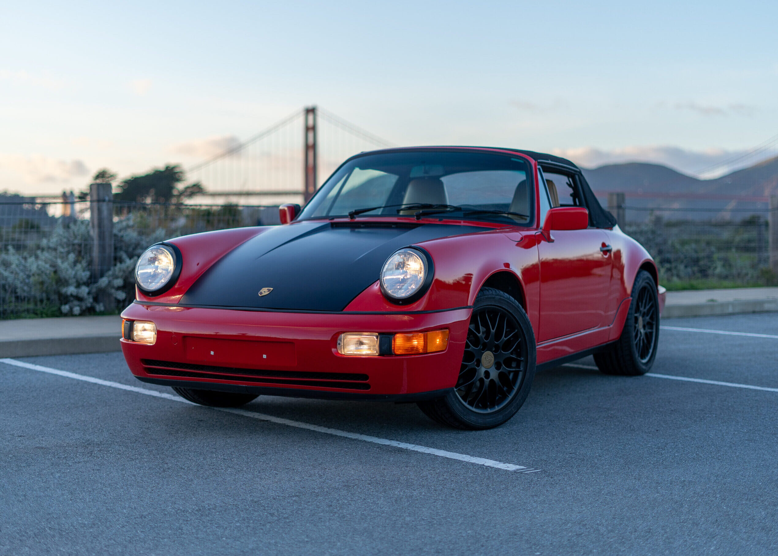 1991 Porsche 964 C4 Cabriolet Guards Red For Sale California